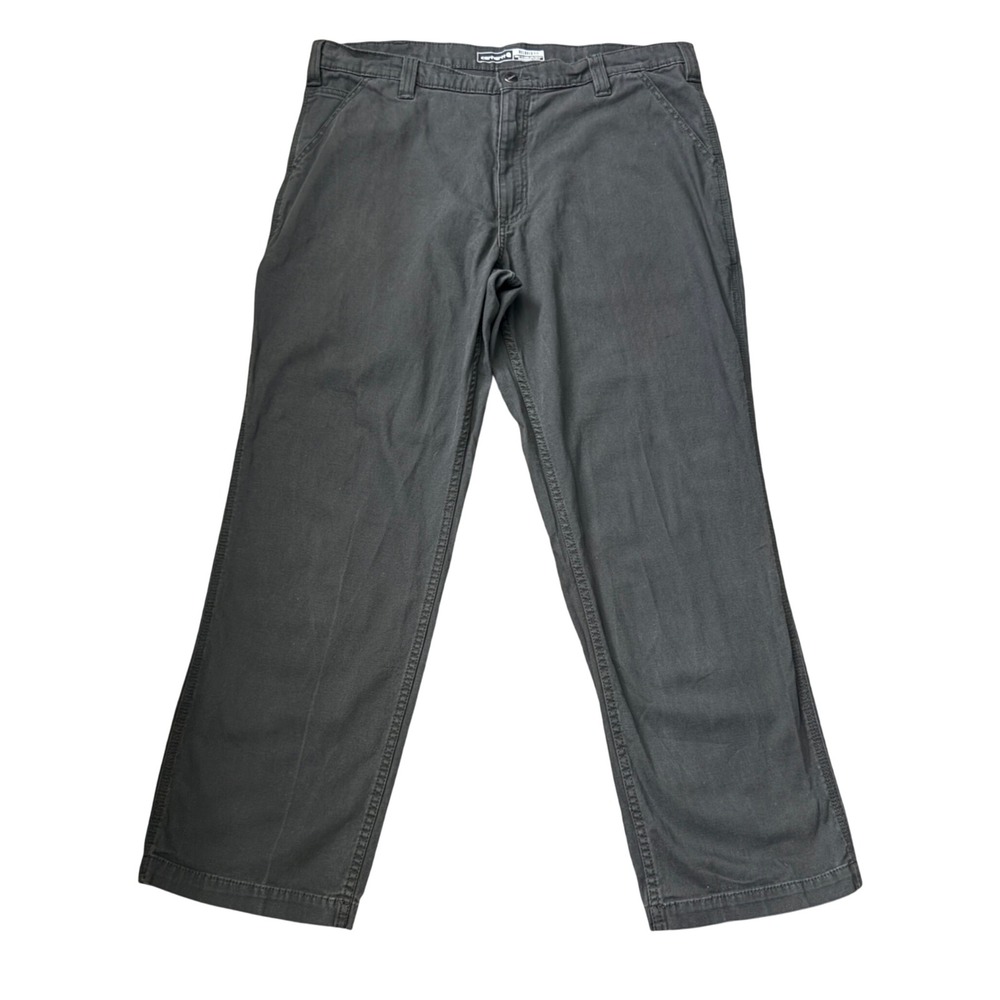 Carhartt Rugged Flex‎ Relaxed Fit Canvas Work Pants Gray Carpenter 40x30 CC03